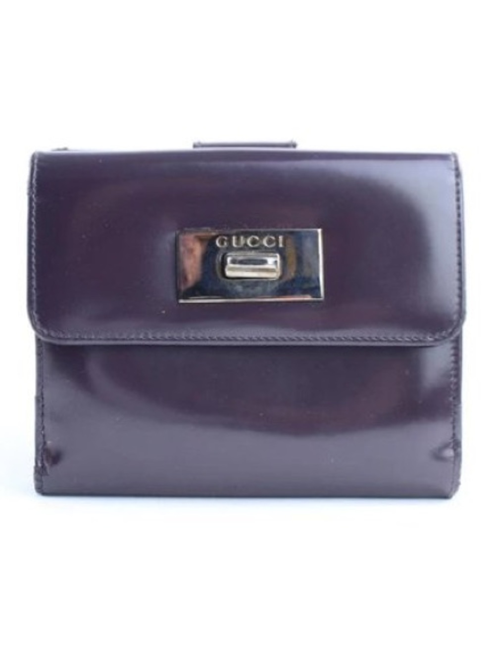 Gucci Bifold Wallet - Purple Patent Leather w/ Gold tone Hardware (Tom Ford Era)
